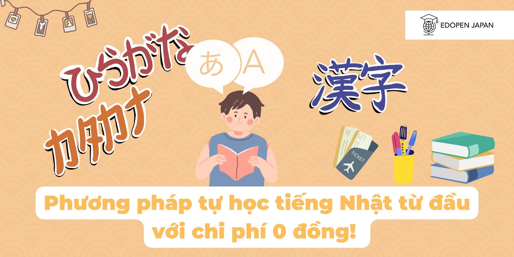 Phương pháp tự học tiếng Nhật từ đầu với chi phí 0 đồng!