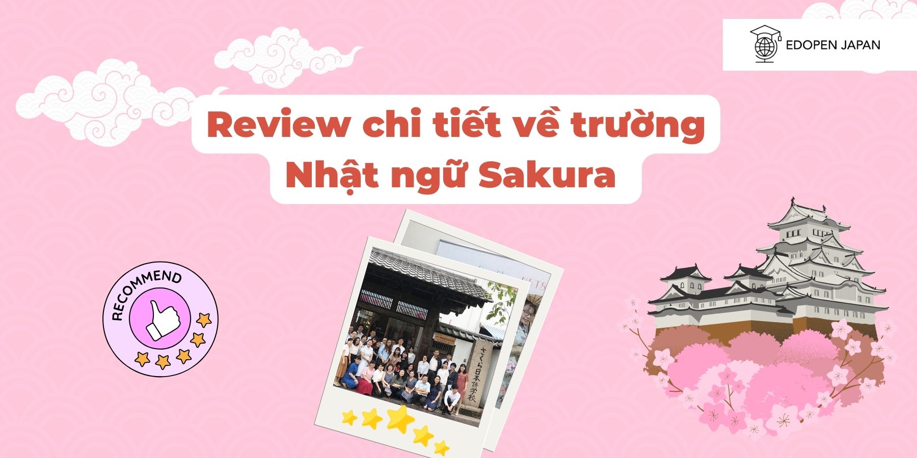 Ảnh minh họa bài viết Review chi tiết về trường Nhật ngữ Sakura trên Mokumoku
